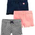 Simple Joys by Carter's Baby-Mädchen 3-Pack Knit Infant-and-Toddler-Shorts