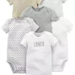 Carter's Baby Body Kurzarm Unisex, Frühchen - 6er Pack