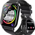 Smartwatch Damen Herren, Fitnessuhr Damen mit Telefonfunktion 1.85 Zoll Touchscreen