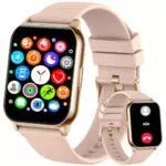 Smartwatch Damen Herren mit Telefonfunktion und 80+ Sportmodi - Wasserdichte Fitnessuhr mit Smartwatch-Funktionen