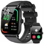 Smartwatch mit Telefonfunktion - 1,85 Zoll Touchscreen, Sportmodus, IP68 Wasserdicht - Fitnessuhr mit Herzfrequenzmonitor, Schlafmonitor, Schrittzähler