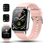 Smartwatch Herren Damen mit Telefonfunktion - Voll Touchscreen, IP68 Wasserdicht, Fitnessuhr mit Herzfrequenzmonitor, Schlafmonitor und Schrittzähler