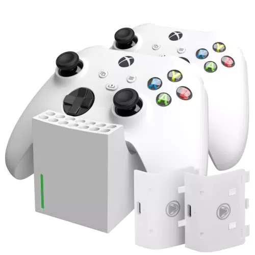 snakebyte Twin:Charge SX - Ladestation für Xbox Series S/X Controller mit 2 Wireless-Gamepads