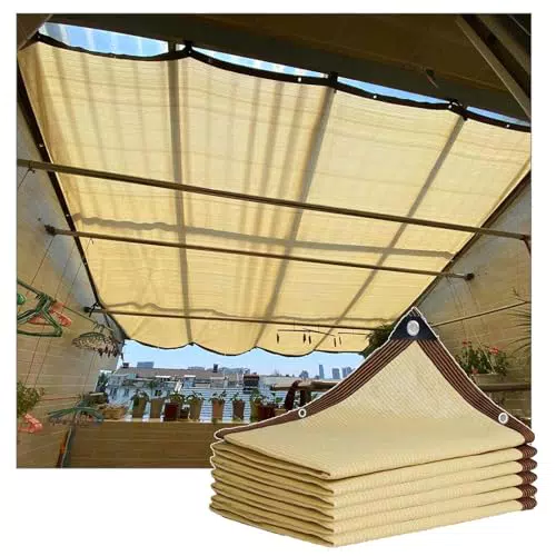 "SonnenSchutz Schattennetz - Sonnensegel 85% Schatten - Winddichtes Schattiernetz für Terrassen und Pergolen"