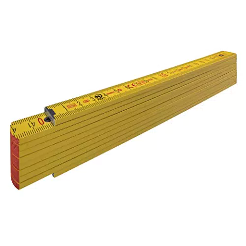 STABILA Holz-Gliedermaßstab Type 707 - 2 Meter - Gelb