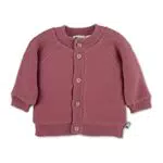 Sterntaler Baby Mädchen Strickjacke Baby GOTS Strick Herz Jacke - Strickjacke Baby - Strickjacke mit Teddy Futter und Knopf - rosa