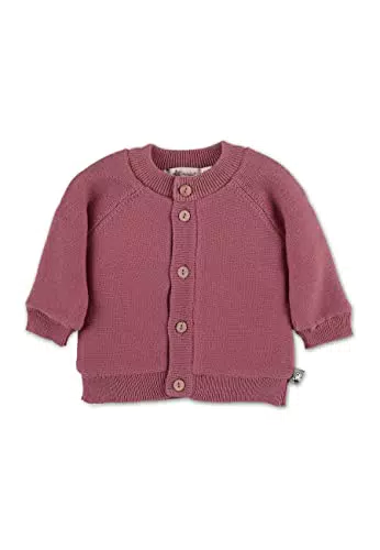 Sterntaler Baby Mädchen Strickjacke Baby GOTS Strick Herz Jacke - Strickjacke Baby - Strickjacke mit Teddy Futter und Knopf - rosa