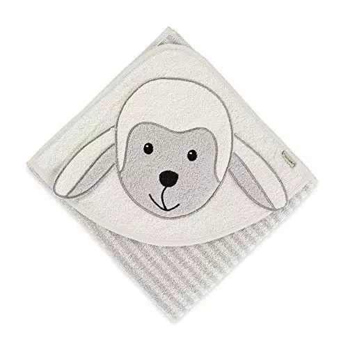 Sterntaler Baby Handtuch Kapuze - Kapuzenhandtuch Baby EMMI - Badeponcho Baby Badetuch - 100% Baumwolle
