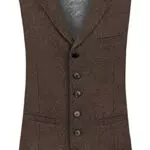 Stockerpoint Herren Octavio Weste - Stilvolle braune Herrenweste