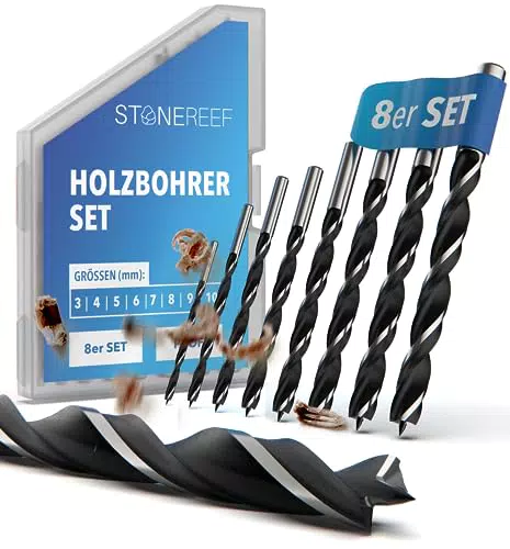 Holzbohrer-Set für präzises Holzbohren - 3-10 mm Durchmesser