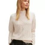 Street One Damen Pullover in Whisper Cream Melange