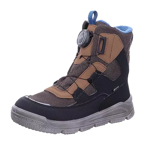 Superfit Mars Schneestiefel, BRAUN/BLAU 3000, Schmal