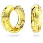 Swarovski Lucent Kreolen Ohrringe mit gelben Kristallen