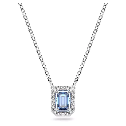 "Halskette von Swarovski mit strahlend blauem Anhänger"