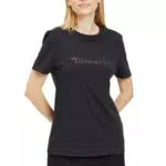 Tamaris Damen T-Shirt Aalen - Schwarz - Größe XXL.