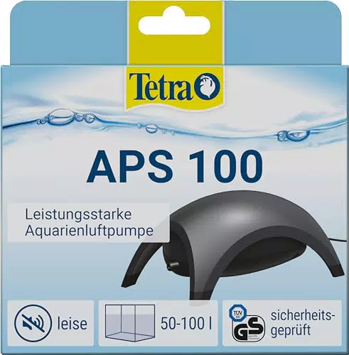 Tetra APS 100 Aquarium Luftpumpe - leise Membran-Pumpe für Aquarien von 50-100 L