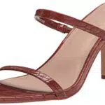 The Drop Damen Avery Square Toe Two Strap High Heeled Sandalen - Schwarz - Gr