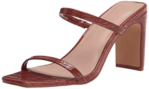 The Drop Damen Avery Square Toe Two Strap High Heeled Sandalen - Schwarz - Gr