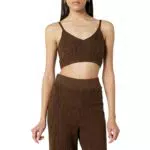 Diza Häkel-Bralette von The Drop - Kaffeebohnen
