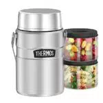 Thermos Edelstahl Essenbehälter mit Henkel, 1,2l - Warm/Kalt 24h - Ideal für Nudeln, Suppe, Müsli