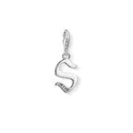 Thomas Sabo Damen-Charm-Anhänger Q Buchstabe Silber Charm Club 925 Sterling Silber 1597-643-21
