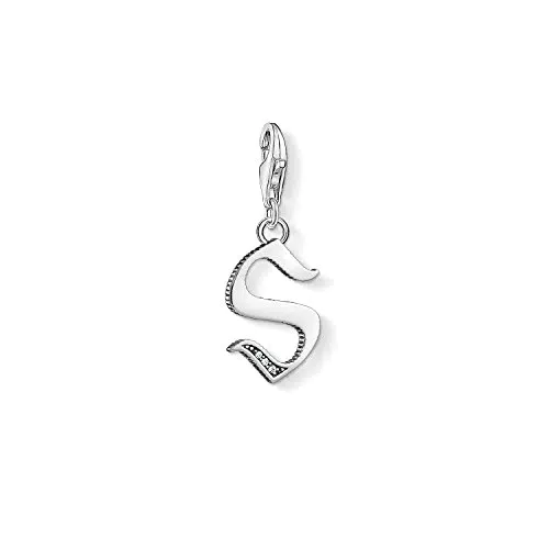 Thomas Sabo Damen-Charm-Anhänger Q Buchstabe Silber Charm Club 925 Sterling Silber 1597-643-21