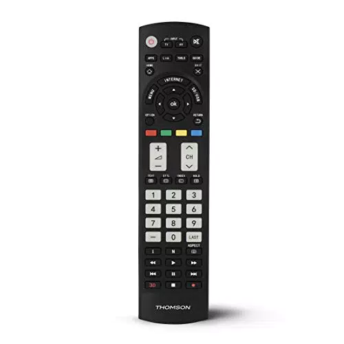 Thomson Ersatzfernbedienung für Panasonic TV - Universelle Fernbedienung mit leuchtenden Tasten