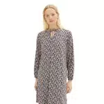 TOM TAILOR Damen Kleid mit Raffdetail - Modernes Design - Größe 36