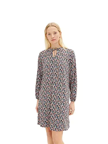 TOM TAILOR Damen Kleid mit Raffdetail - Modernes Design - Größe 36