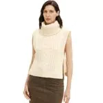 TOM TAILOR Damen Pullunder mit Zopfmuster - Modell 1034051