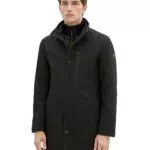 TOM TAILOR Herren 1037349 2-in-1 Wollmantel mit integrierter Innenjacke