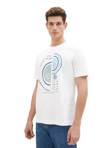 TOM TAILOR Herren T-Shirt mit abstraktem Print