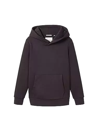 TOM TAILOR Jungen 1038290 Basic Hoodie mit Print, 32259-greyish Purple
