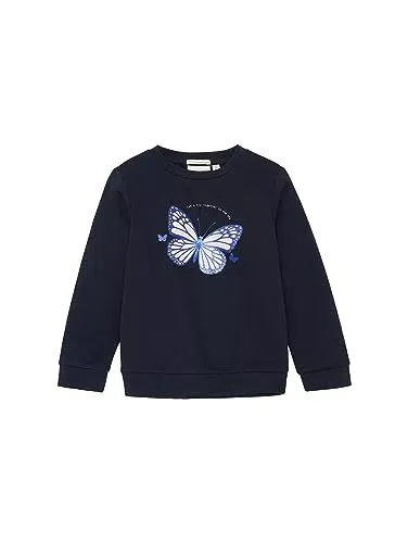 TOM TAILOR Mädchen Sweatshirt mit Schmetterling-Print
