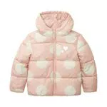 TOM TAILOR Mädchen Winterjacke mit Muster - Größe 116-122 - Pink