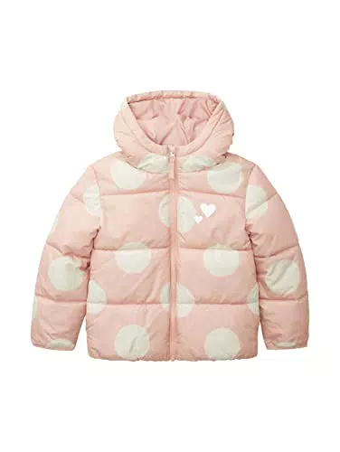 TOM TAILOR Mädchen Winterjacke mit Muster - Größe 116-122 - Pink