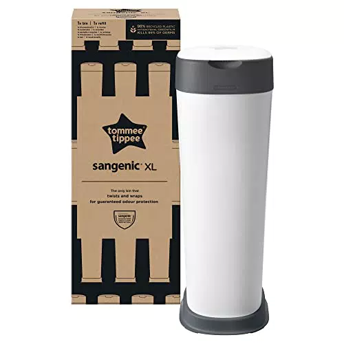 Tommee Tippee Windeleimer XL mit Twist & Click System und antibakterieller Greenfilm-Folie
