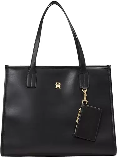 Tommy Hilfiger Damen Tote Bag - Stilvolle City Tote in Schwarz