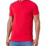 Tommy Hilfiger Herren Poloshirt Kurzarm Mao Slim Fit Polo - Rot