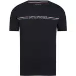 Tommy Hilfiger Herren T-Shirt mit Streifenmuster und Rundhalsausschnitt