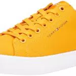 Tommy Hilfiger Herren Sneaker Vulcanized Low Canvas - Orange