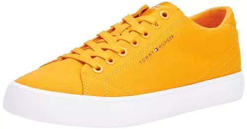 Tommy Hilfiger Herren Sneaker Vulcanized Low Canvas - Orange