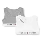 Tommy Hilfiger Mädchen Bralette Stretch - Grau.