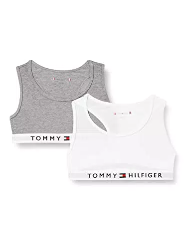Tommy Hilfiger Mädchen Bralette Stretch - Grau.