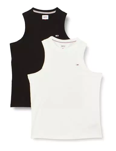 Tommy Jeans Herren Tank Tops Slim Fit - Hochwertige Herren Unterhemden