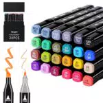 TongFu Twin Marker Set in 24 lebendigen Farben für Comic, Malerei und Design