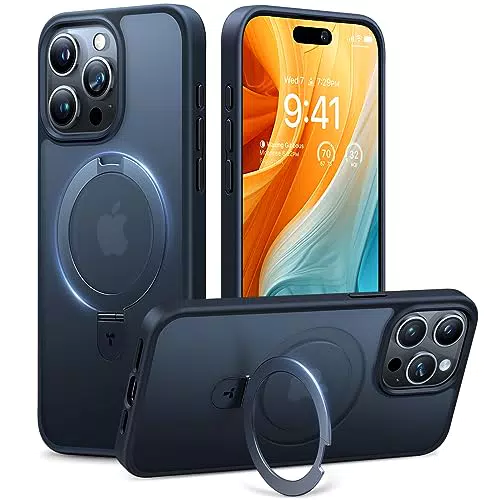 "TORRAS iPhone 15 Pro Hülle mit MagSafe - Magnetständer, Militärschutz"