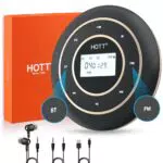 Tragbarer CD Player mit Bluetooth und FM-Transmitter - Kompakter Discman für Auto und unterwegs