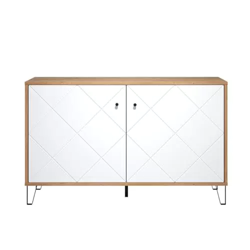 Trendteam Smart Living - Touch Sideboard mit 2 Türen und Metallgriffen