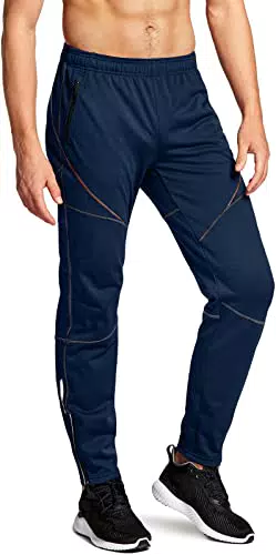 TSLA Herren Thermische Laufhose mit Fleece-Futter - Winter Laufhose